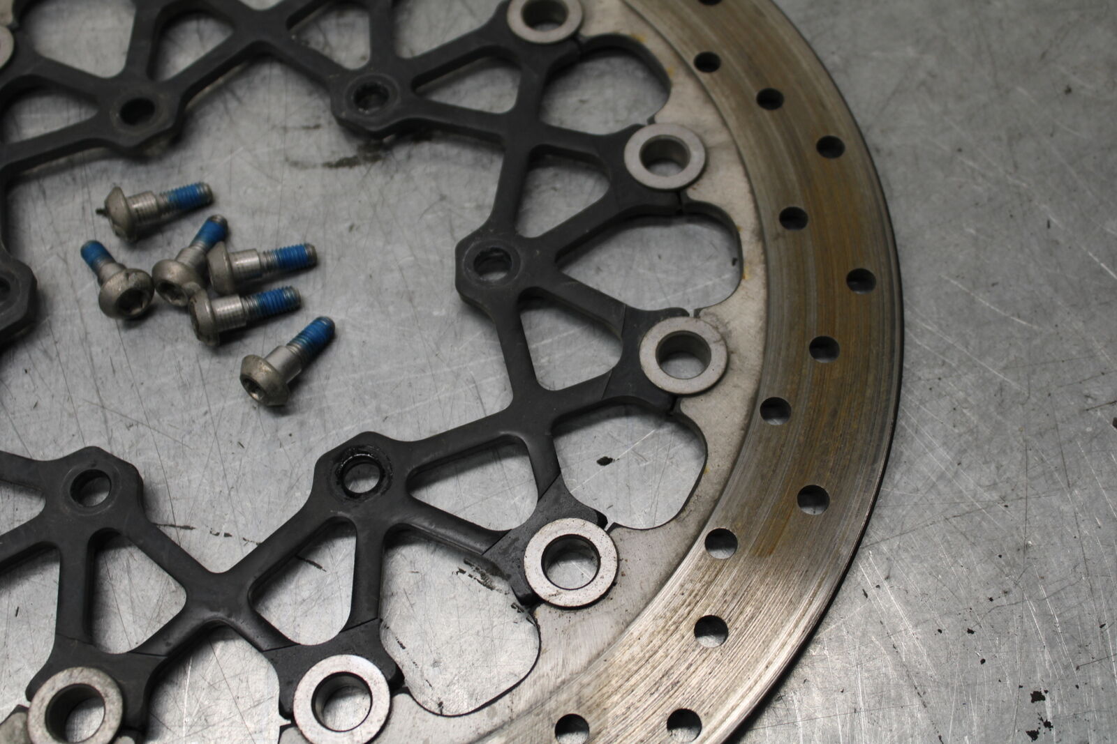 11-24 SUZUKI GSXR750 FRONT LEFT RIGHT BRAKE ROTORS DISCS 59210-37H01 BB714