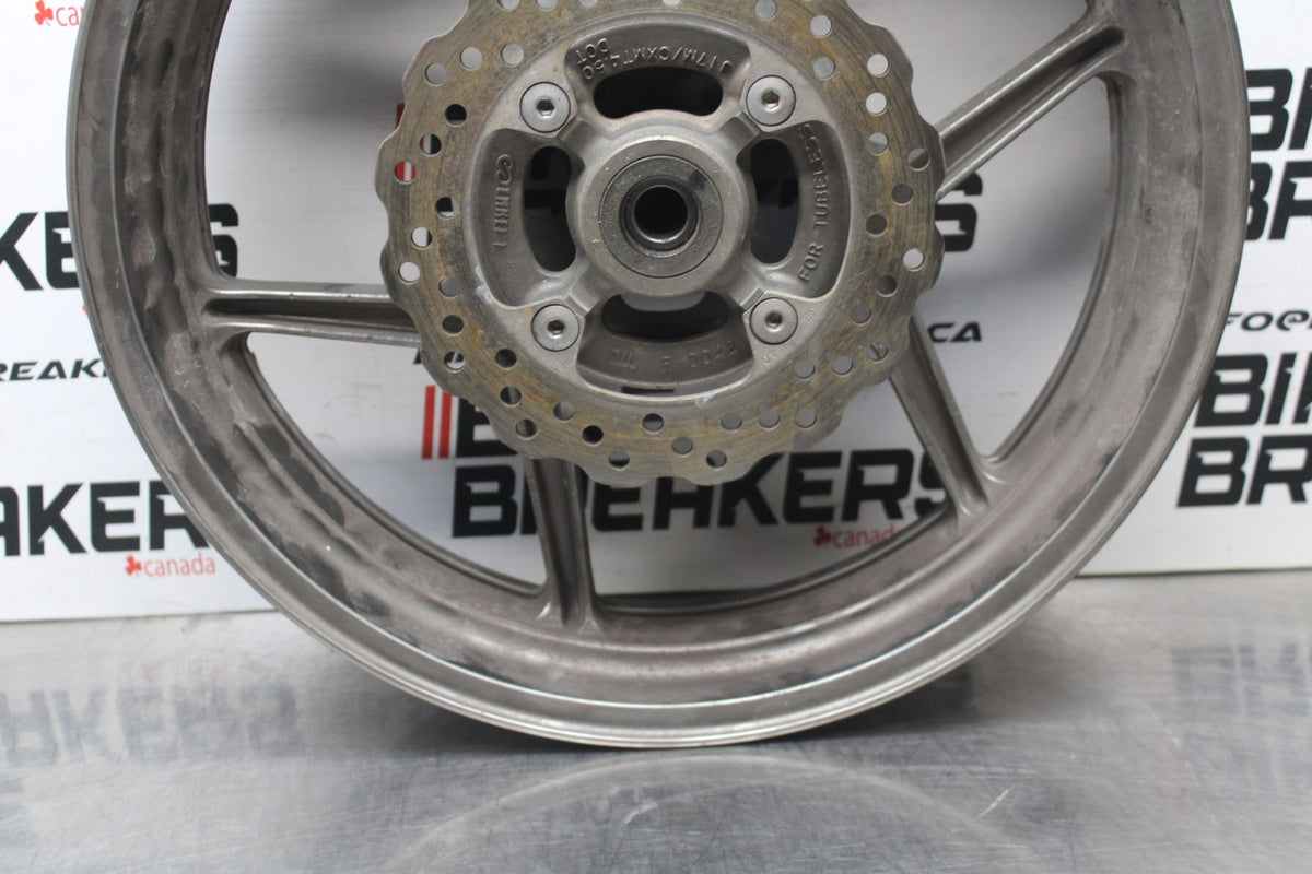 06 KAWASAKI NINJA 650 EX650 REAR WHEEL BACK RIM & ROTOR BB823