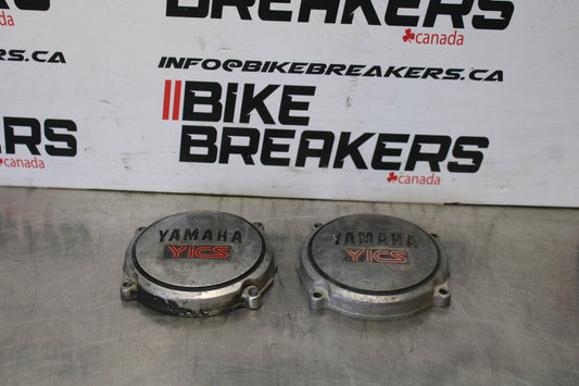 81 YAMAHA MAXIM 550 XJ550 RIGHT LEFT SIDE ENGINE MOTOR COVER BB866