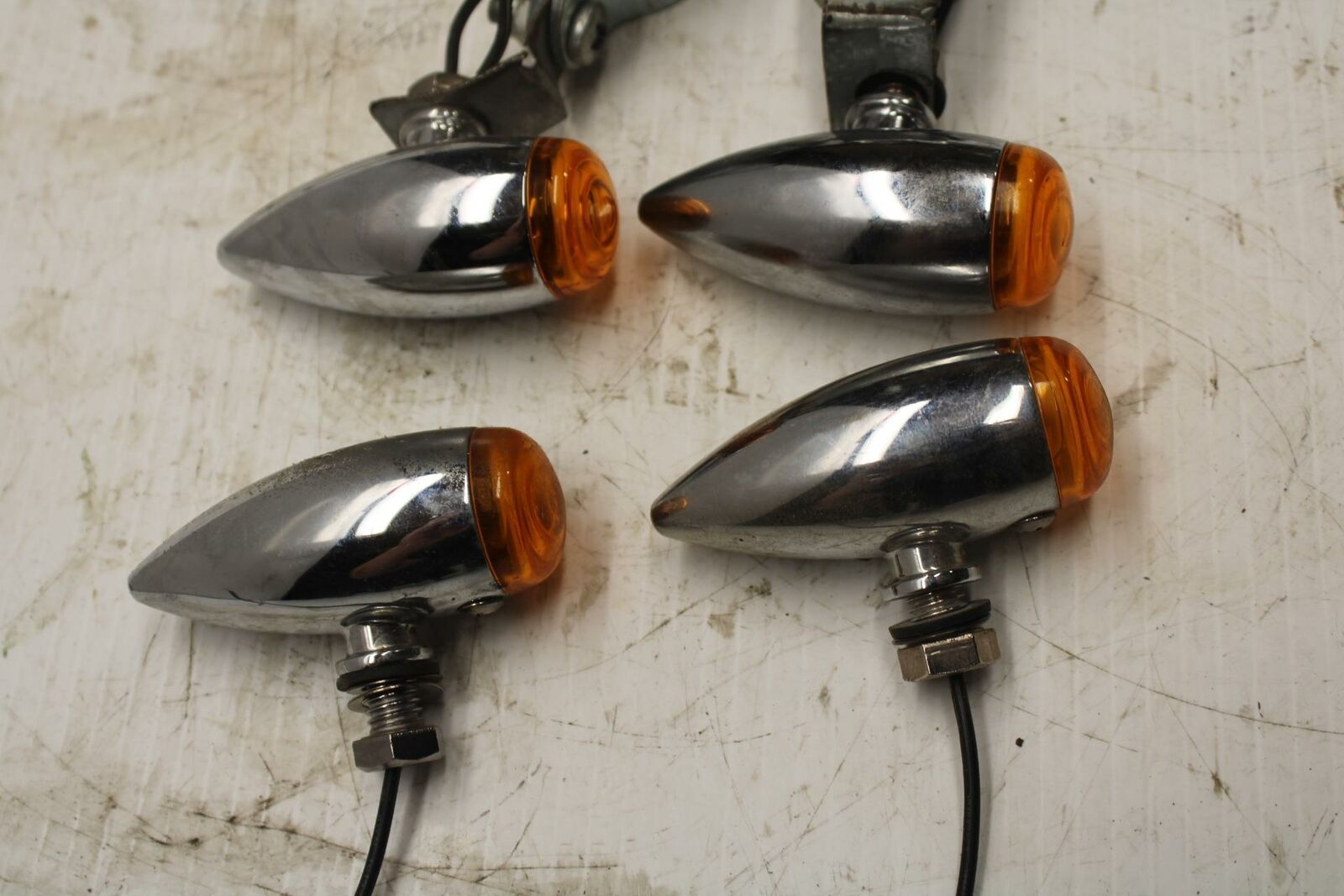 77-79 SUZUKI GS750 AFTERMARKET FRONT REAR LEFT RIGHT TURN SIGNALS LIGHTS  BB258