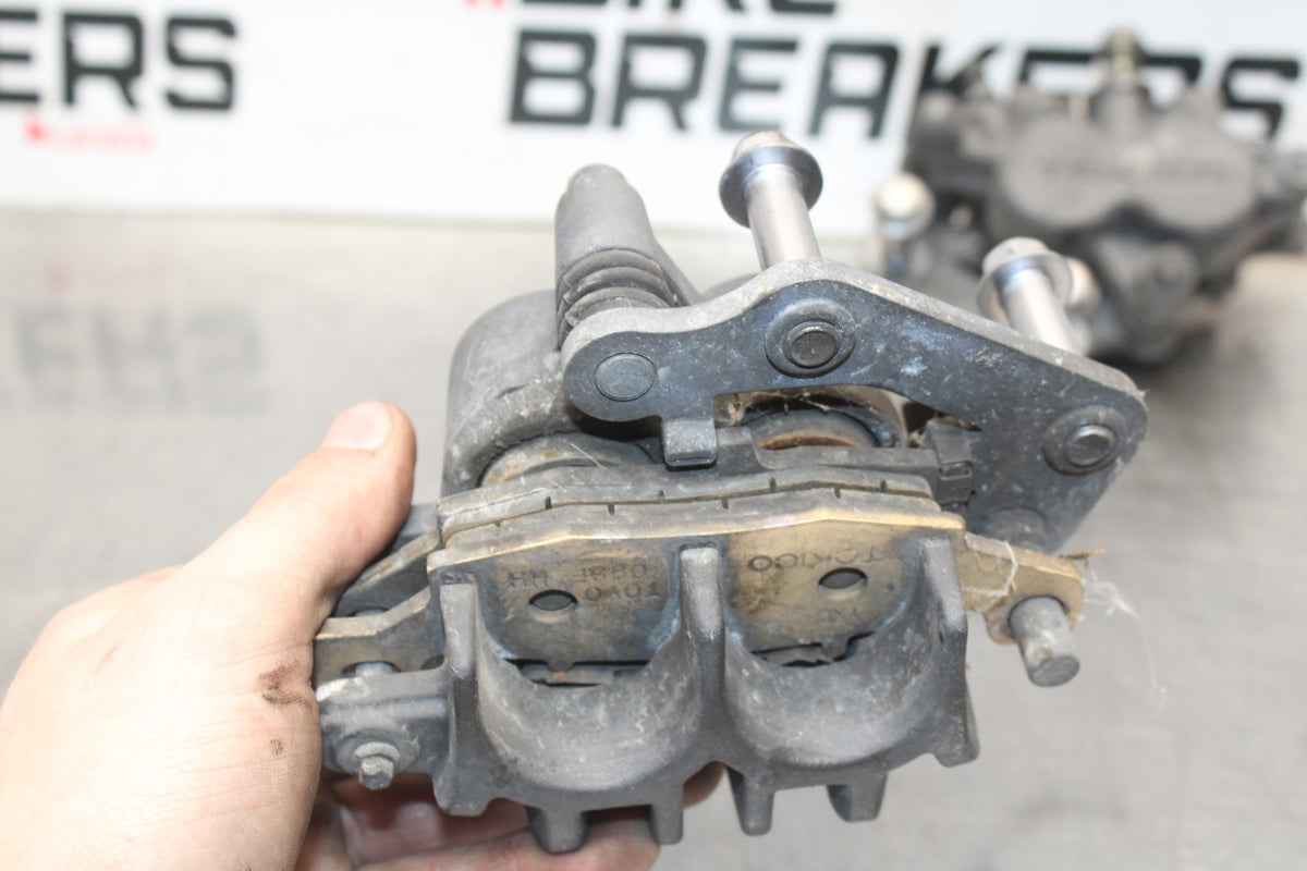 07 KAWASAKI NINJA 650 EX650 RIGHT LEFT FRONT BRAKE CALIPER SET PAIR BB844