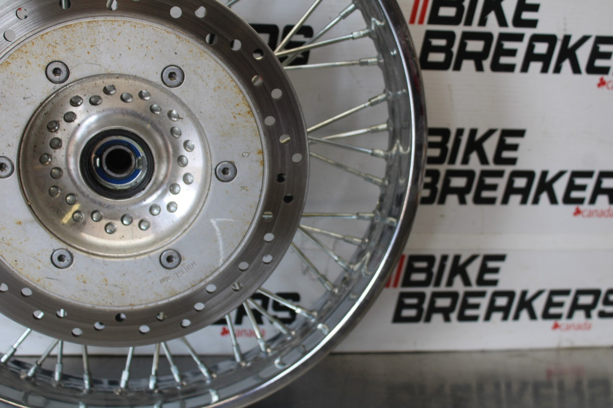 03 HONDA SHADOW SPIRIT 750 VT750DC FRONT WHEEL FRONT RIM & ROTOR BB907