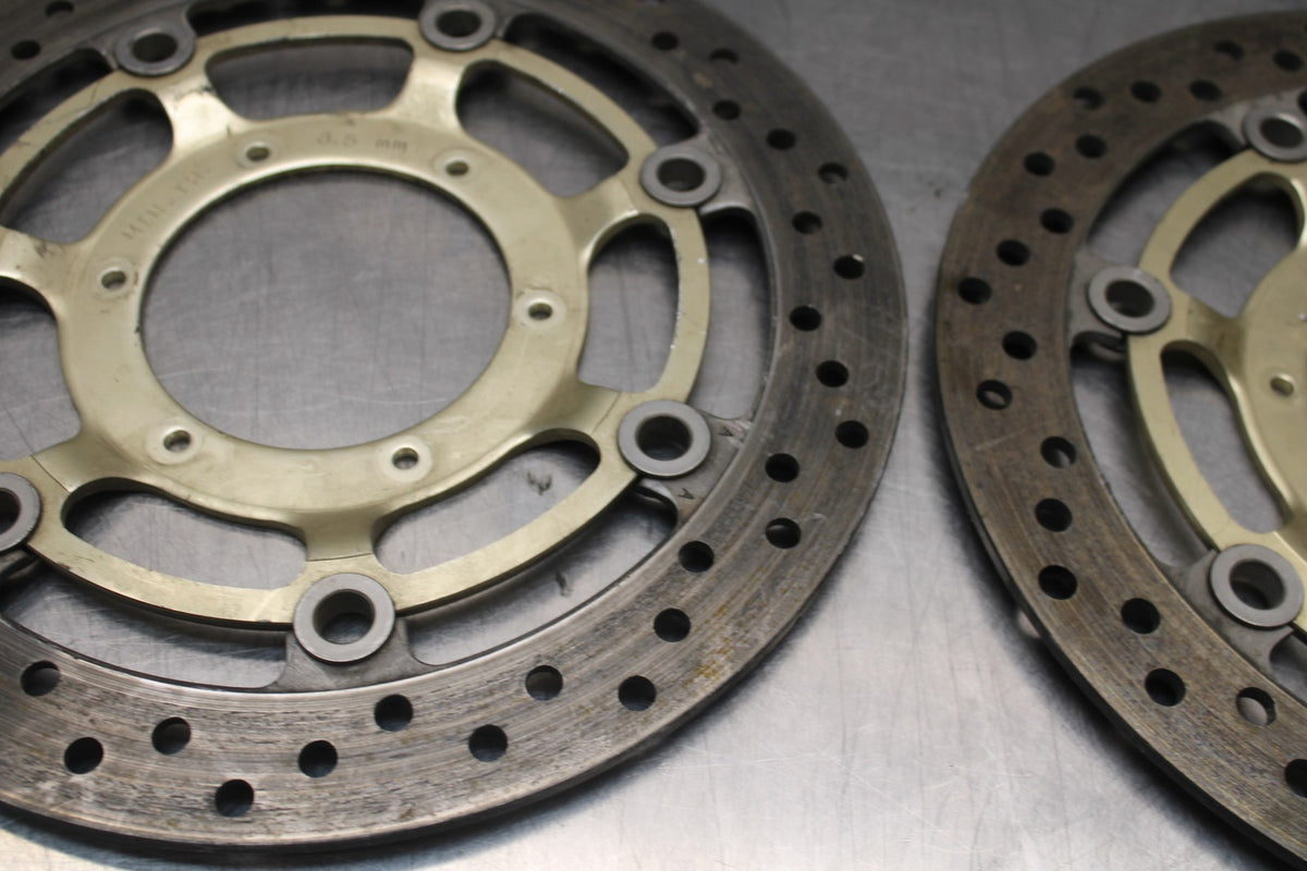 01-06 HONDA CBR600F4I FRONT LEFT RIGHT BRAKE ROTORS DISCS BB778
