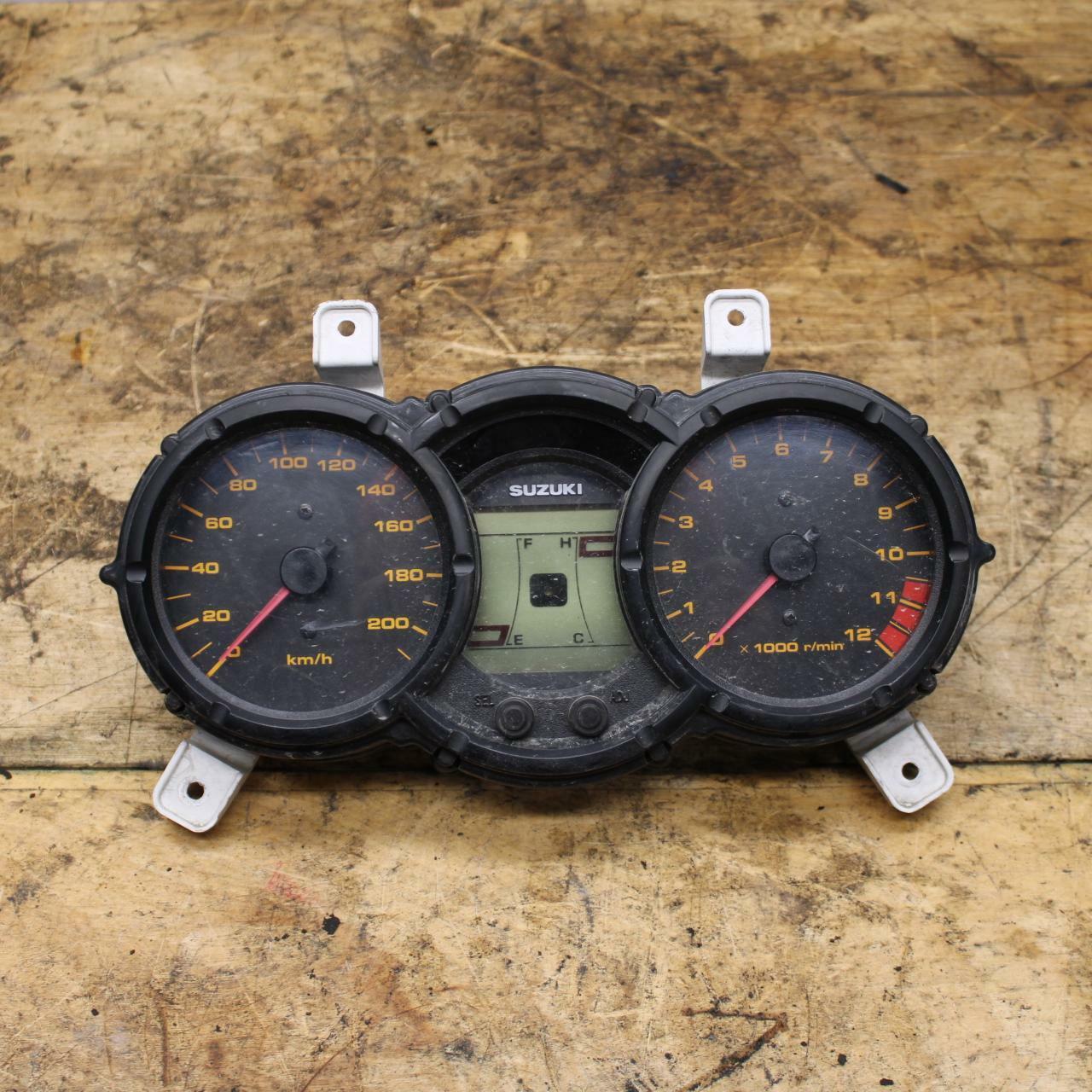 07-11 SUZUKI VSTROM 650 SPEEDO TACH GAUGES DISPLAY CLUSTER SPEEDOMETER BB340