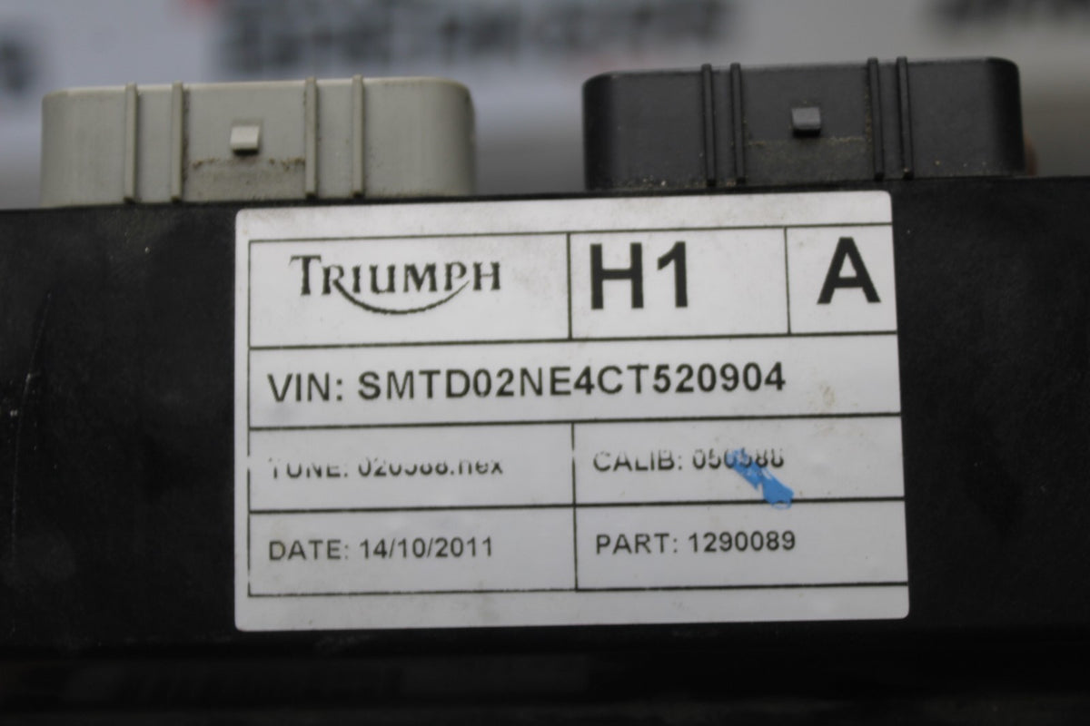 12 TRIUMPH STREET TRIPLE R ECU COMPUTER CONTROLLER UNIT BLACK BOX ECM BB914