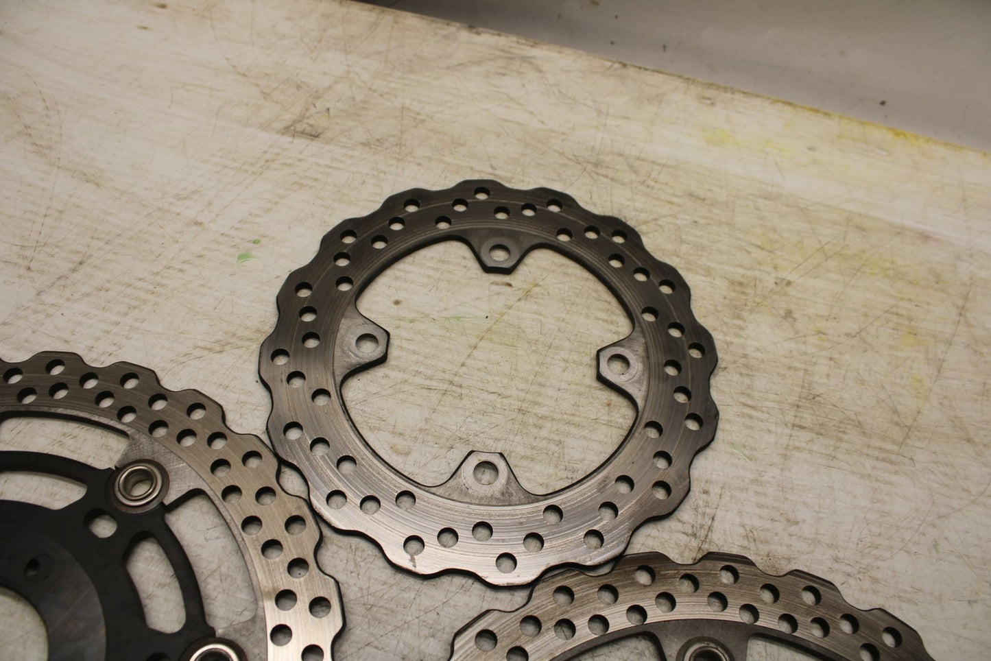 11-12 KAWASAKI NINJA 400 EX400 C FRONT REAR BRAKE ROTORS DISCS BB358