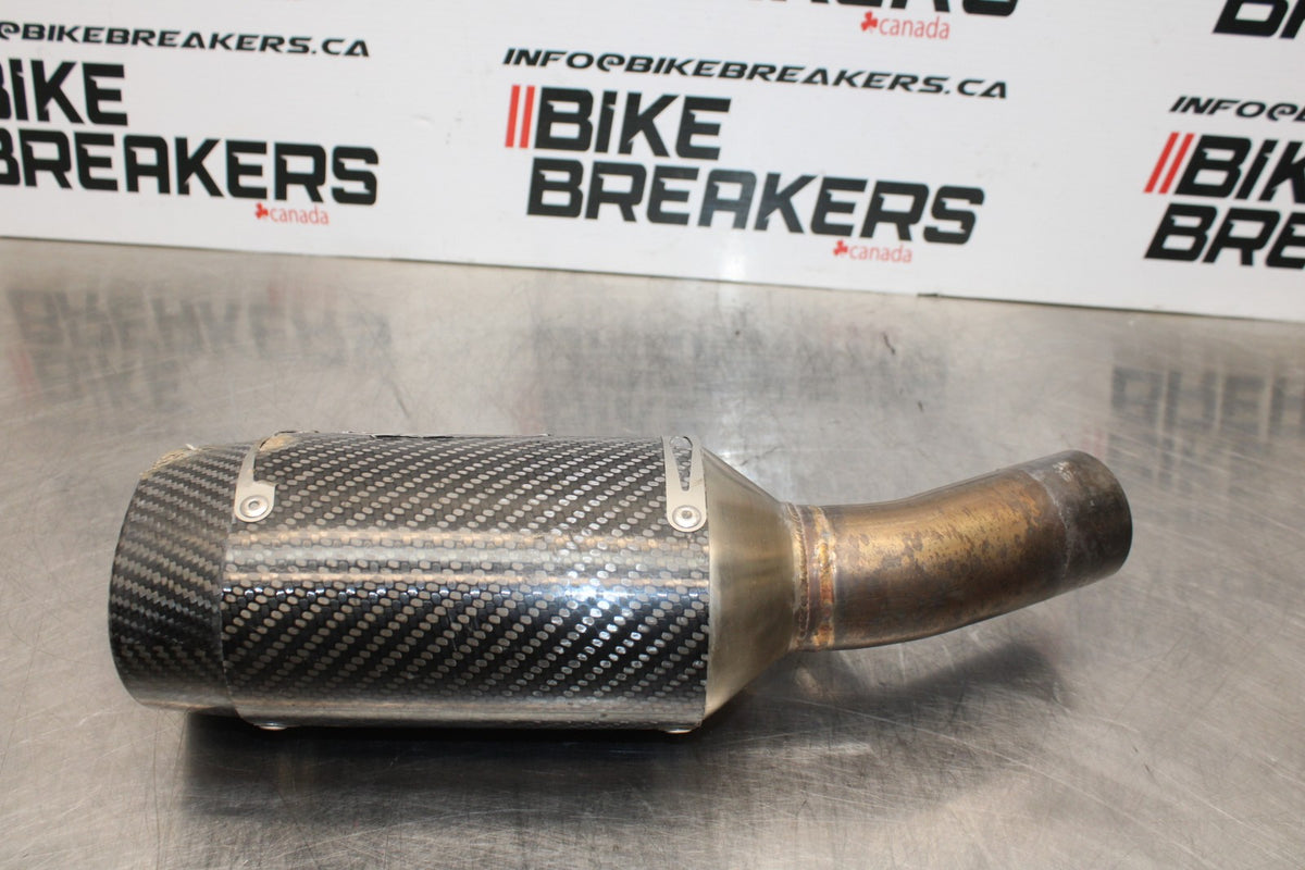 19-23 KAWASAKI NINJA ZX6R M4 EXHAUST PIPE MUFFLER SLIP ON CAN SILENCER BB188