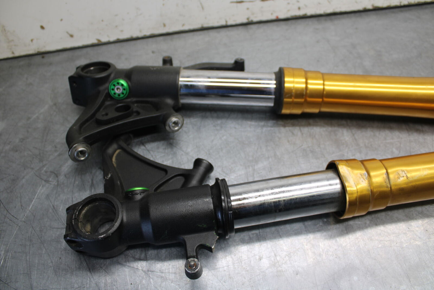 08-19 KAWASAKI NINJA ZX10R FRONT FORKS SHOCK SUSPENSION SET PAIR BB00