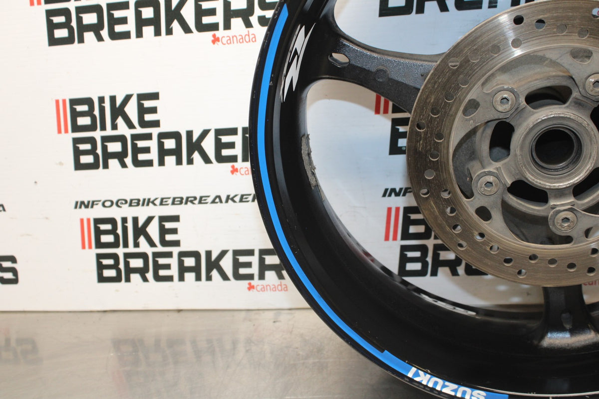 06-07 SUZUKI GSXR 600 REAR WHEEL BACK RIM & ROTOR BB845