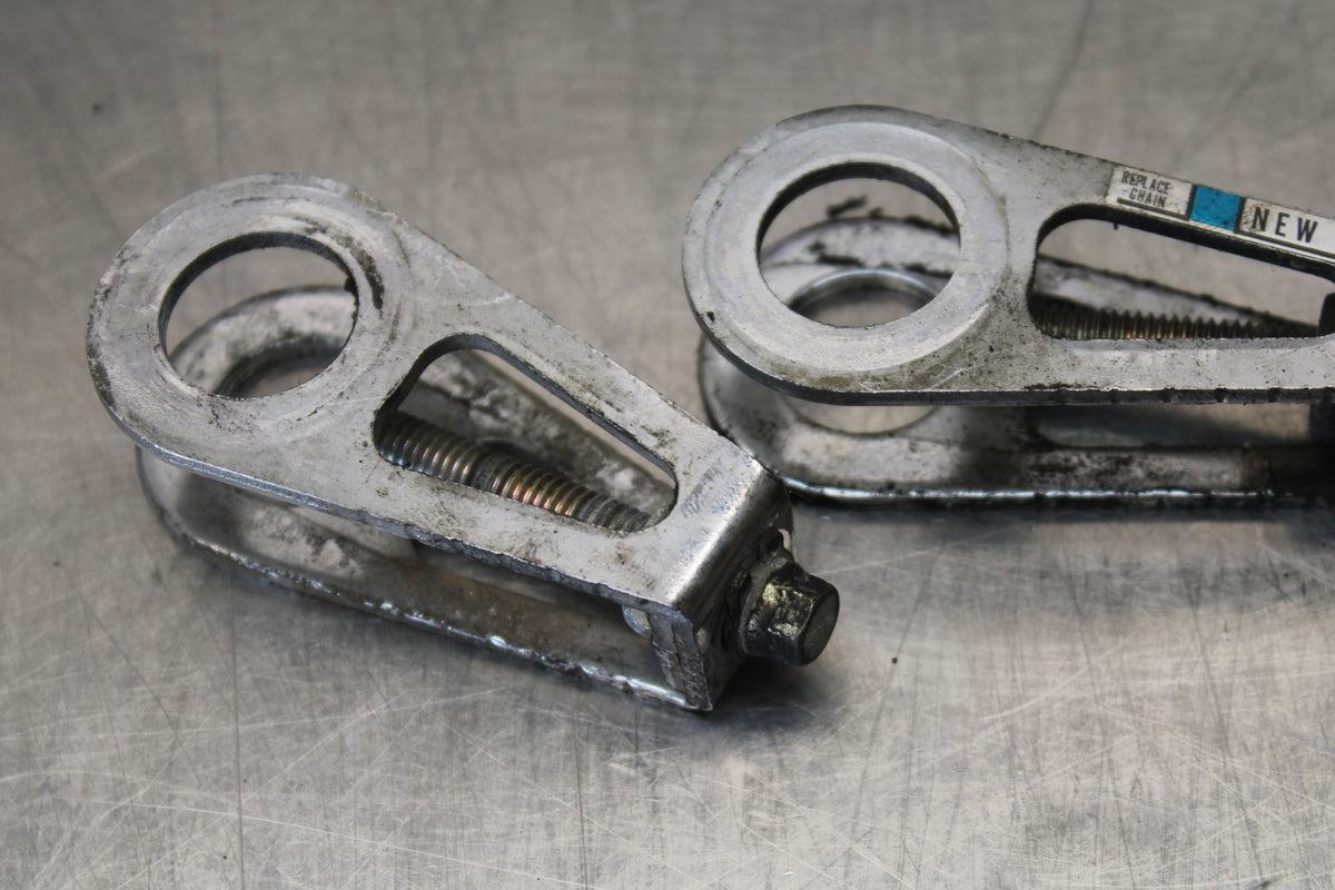 01-06 HONDA CBR600F4I SWINGARM CHAIN TENSIONER ADJUSTMENT BRACKETS  BB185