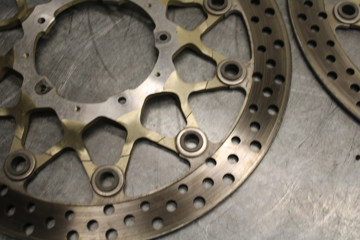 17-21 HONDA CBR1000RR SP FRONT LEFT RIGHT BRAKE ROTORS DISCS BB681