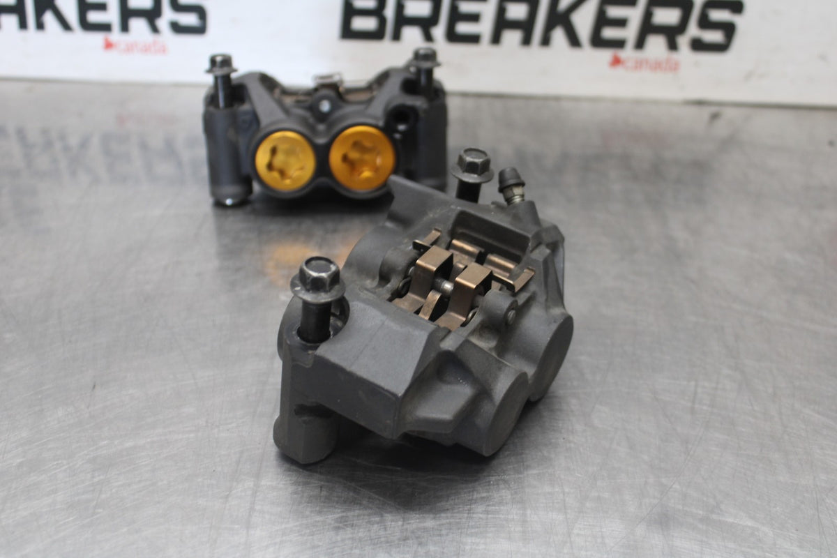 08-16 YAMAHA YZF R6 RIGHT LEFT FRONT BRAKE CALIPER SET PAIR CALIPERS BB929