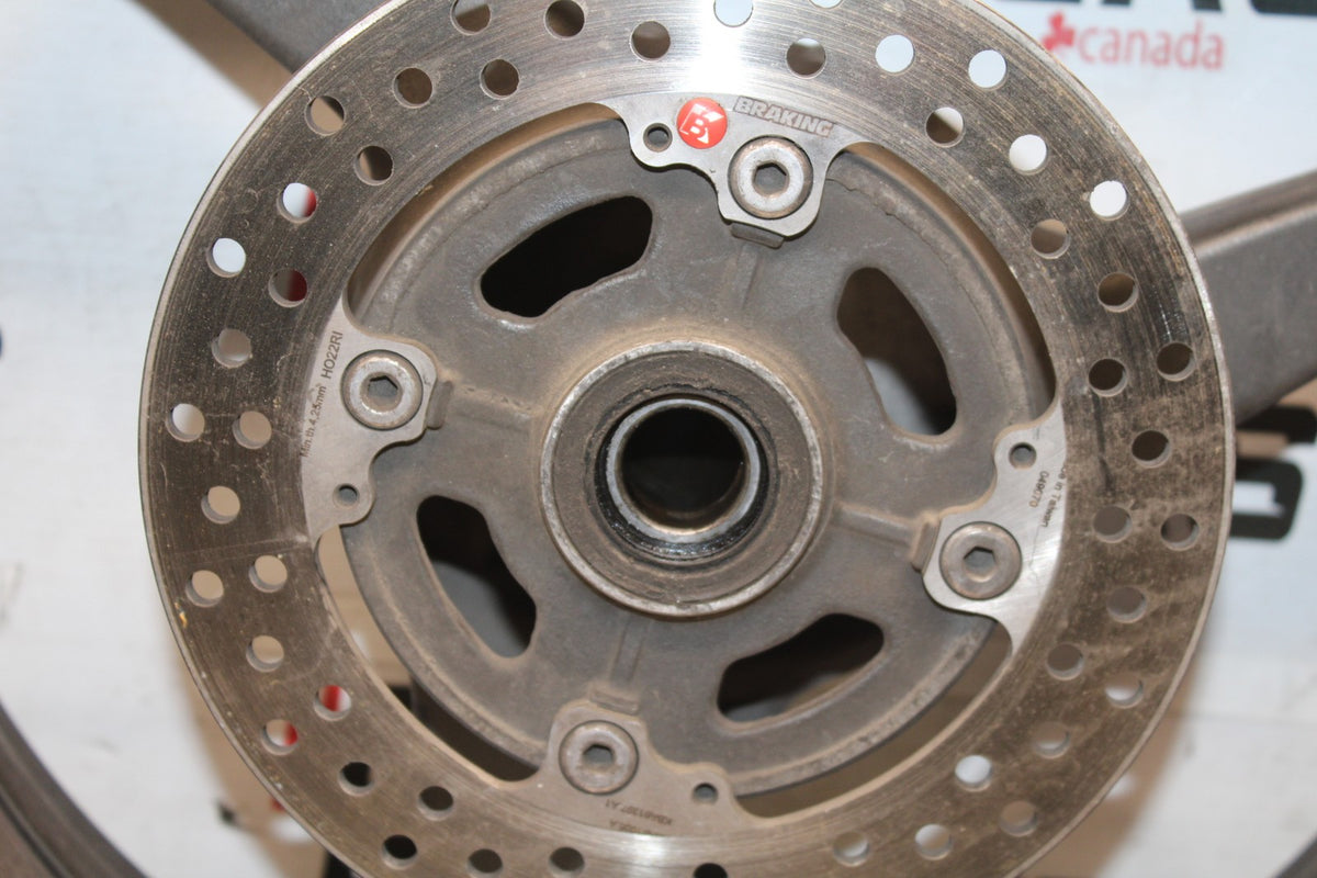05-06 HONDA CBR600RR REAR WHEEL BACK RIM & ROTOR BB945