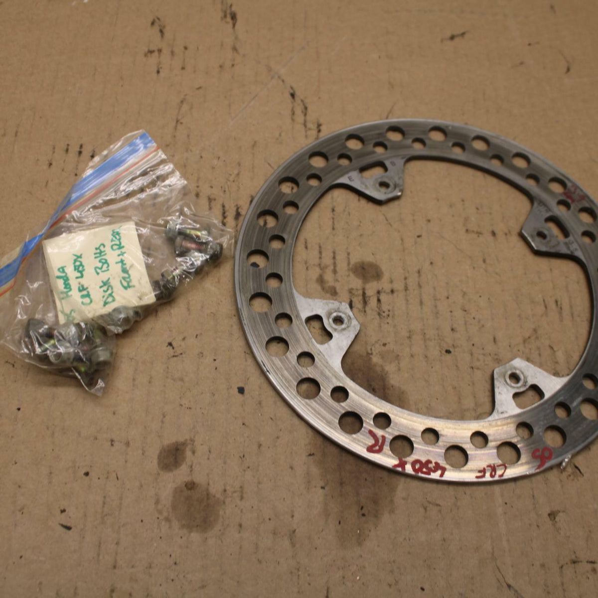 05 HONDA CRF450X REAR ROTOR BACK BRAKE DISC BB01