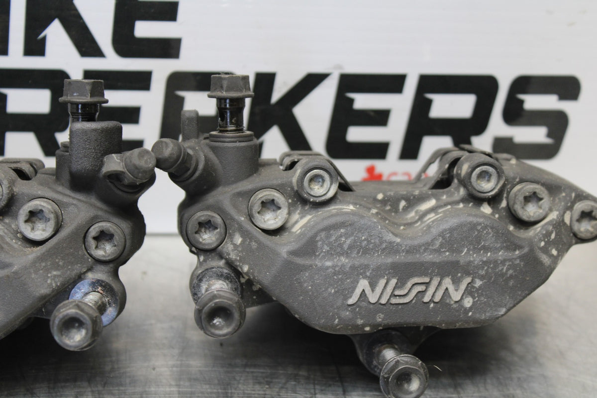 01-06 HONDA CBR600F4I RIGHT LEFT FRONT BRAKE CALIPER SET PAIR CALIPERS BB185