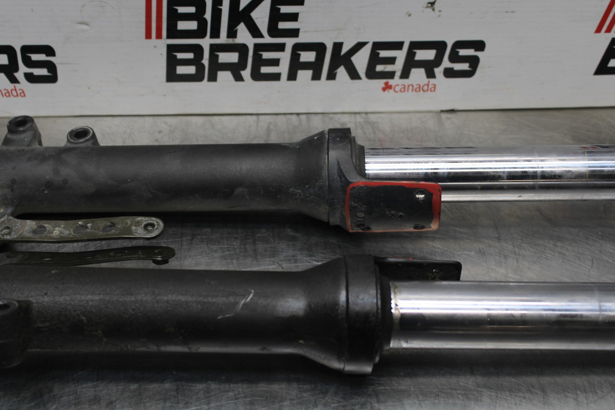 06 KAWASAKI Z750 FRONT FORKS SHOCK SUSPENSION SET PAIR BB837