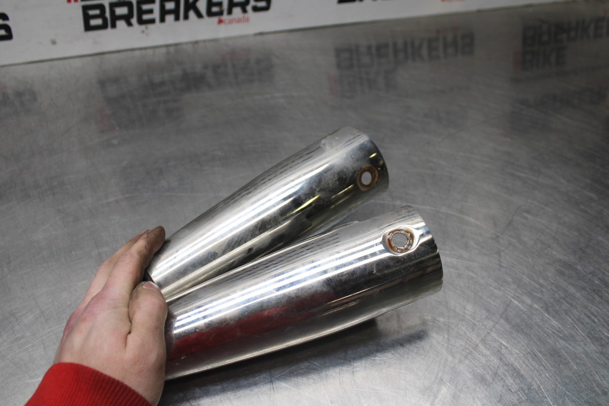 06 KAWASAKI VULCAN 900 FRONT FORK UPPER COVER TOP GUARD SHIELD COWL  BB799