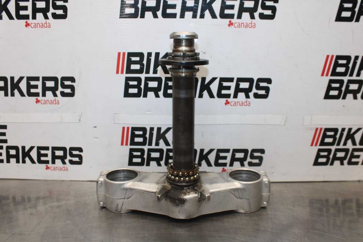 08 KAWASAKI NINJA ZX10R FRONT FORKS CLAMP LOWER TRIPLE TREE STEM BB902