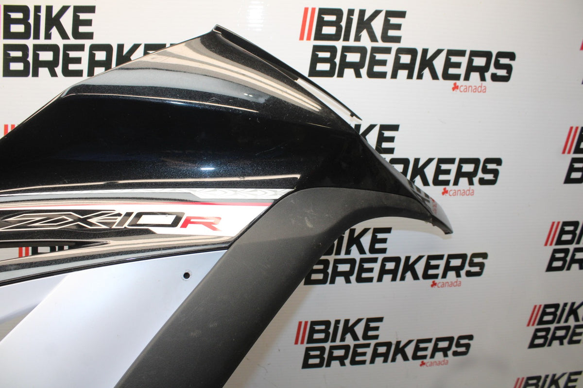 11-15 KAWASAKI NINJA ZX10R RIGHT LOWER MID UPPER SIDE FAIRING COWL  BB840