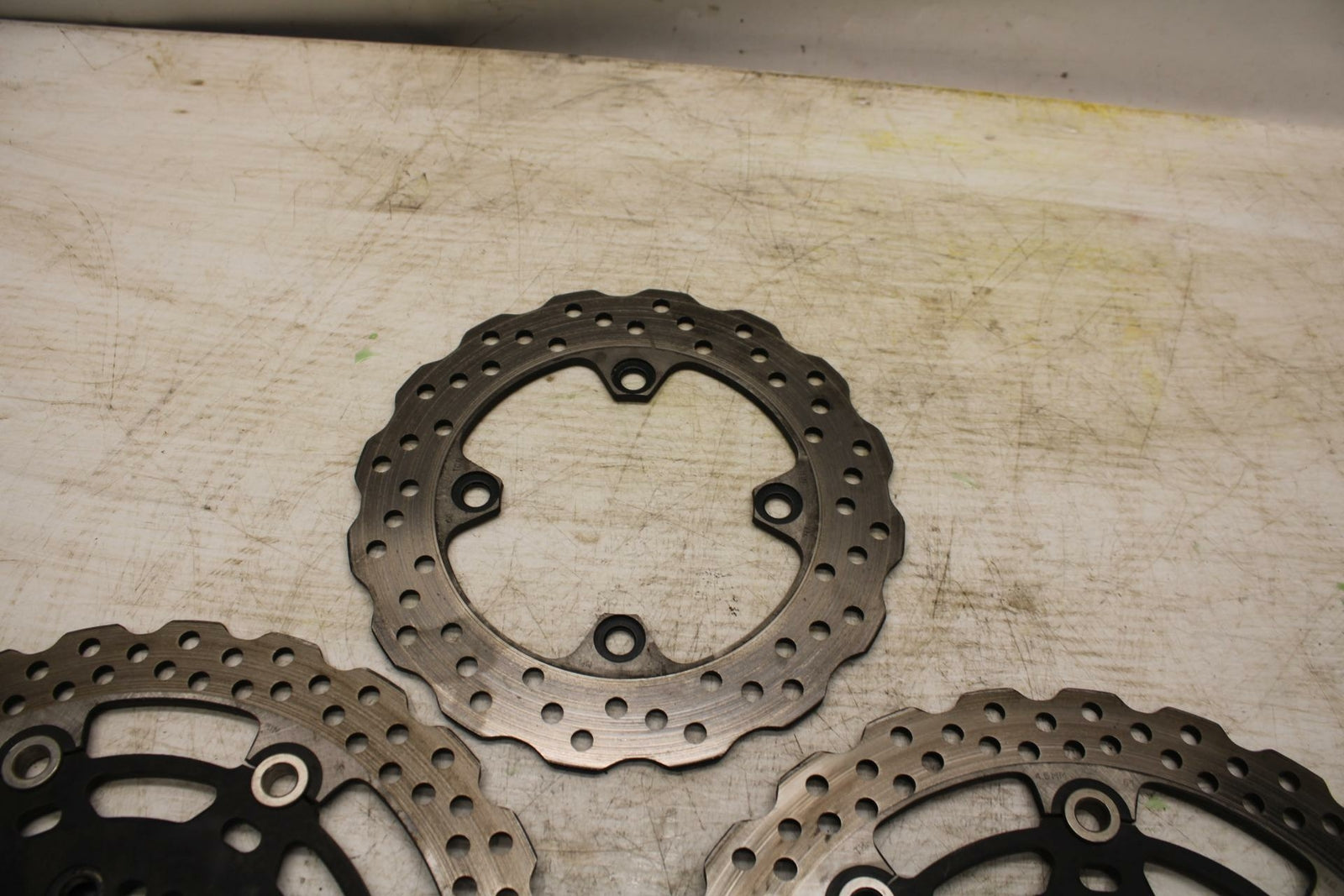 11-12 KAWASAKI NINJA 400 EX400 C FRONT REAR BRAKE ROTORS DISCS BB358