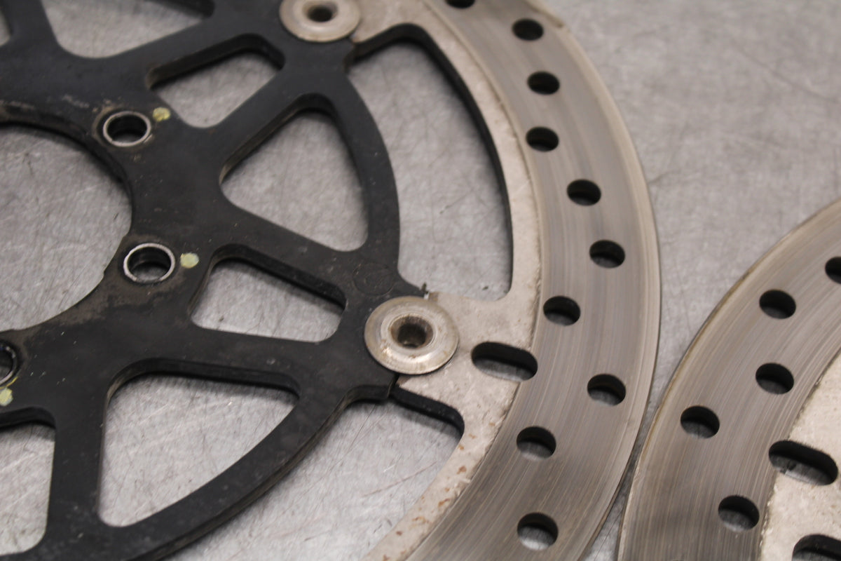 06-07 DUCATI MONSTER 695 FRONT LEFT RIGHT BRAKE ROTORS DISCS BB674