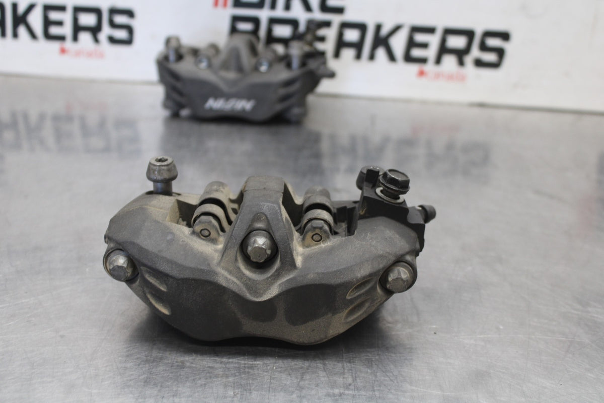 08-09 KAWASAKI NINJA ZX14R RIGHT LEFT FRONT BRAKE CALIPER SET PAIR BB932