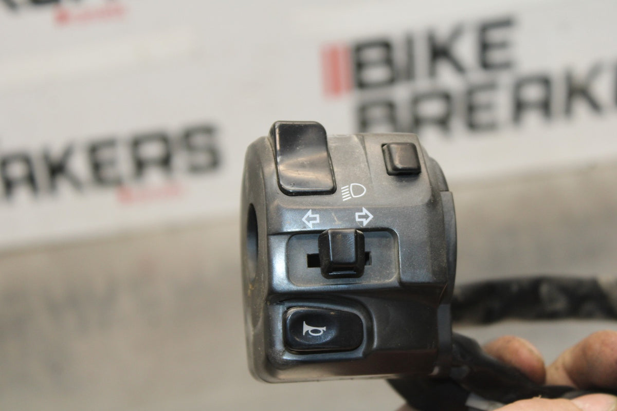 05-06 KAWASAKI NINJA ZX6R LEFT CLIP ON HANDLE HORN SIGNALS SWITCH SWITCHES BB877