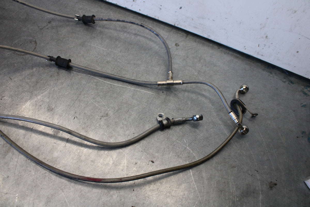 06-07 DUCATI MONSTER 695 FRONT REAR BRAKE CALIPER HOSES LINES SET BB674