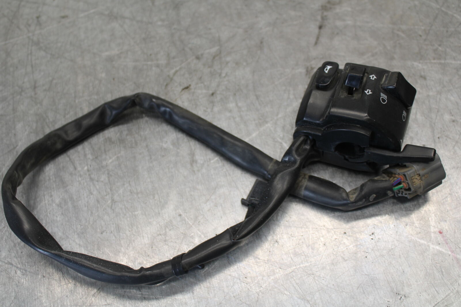 08-18 KAWASAKI KLR650 LEFT CLIP ON HANDLE HORN SIGNALS SWITCH SWITCHES BB707