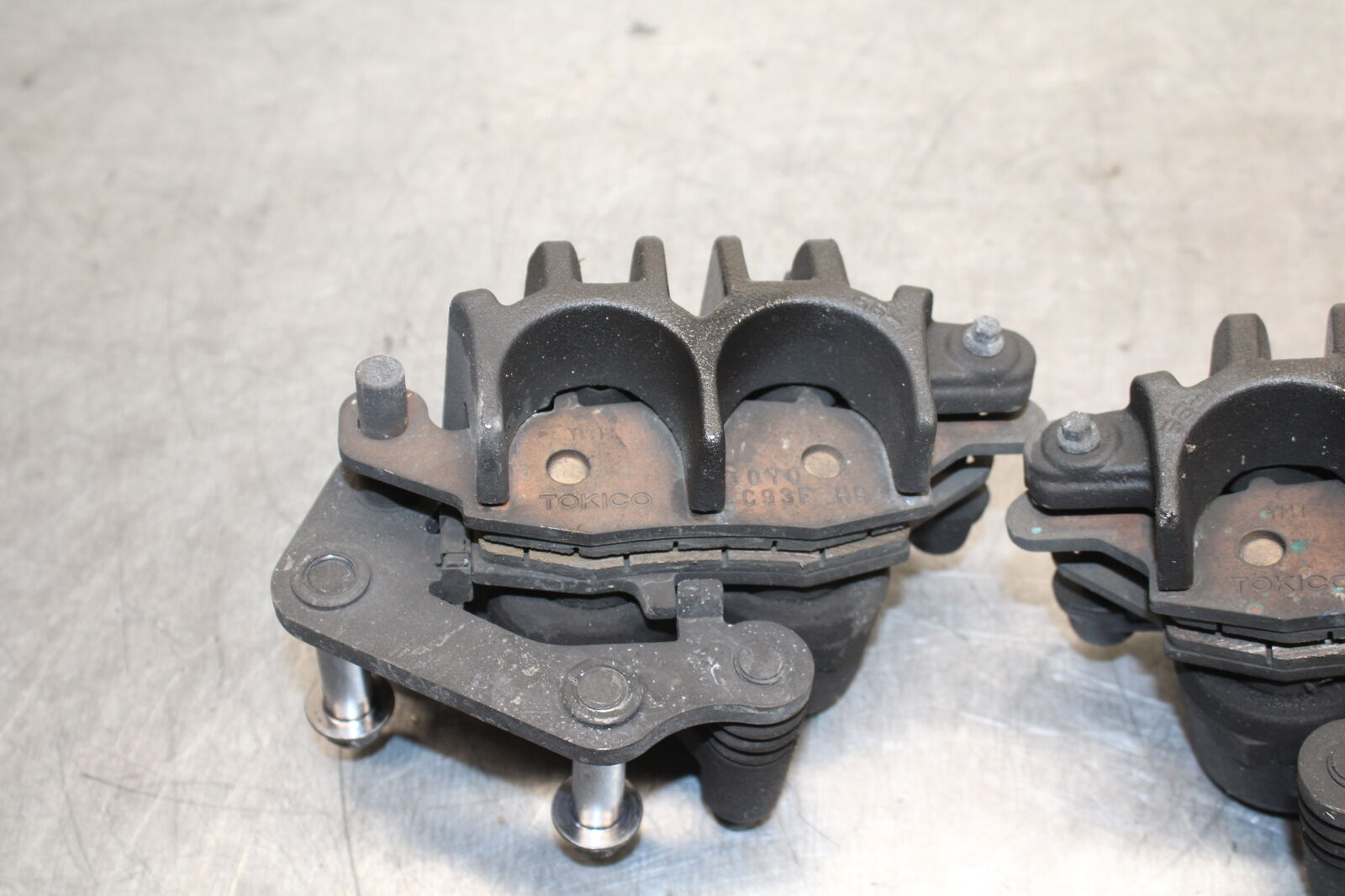 14-15 KAWASAKI NINJA 650 EX650F ABS RIGHT LEFT FRONT BRAKE CALIPER PAIR BB741 