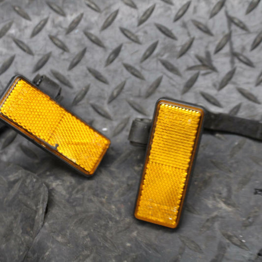 86 SUZUKI GS750ES FRONT REFLECTORS REFLECTOR SET PAIR BB233