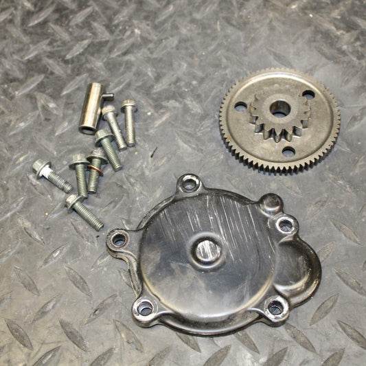 06-07 KAWASAKI NINJA ZX10R ENGINE STARTING STARTER MOTOR COVER GEAR BB186