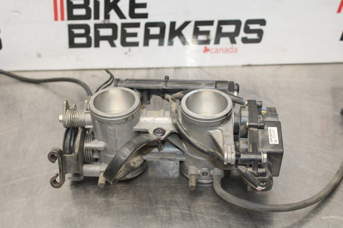08 KAWASAKI NINJA 650 EX650 MAIN FUEL INJECTORS / THROTTLE BODIES BB797