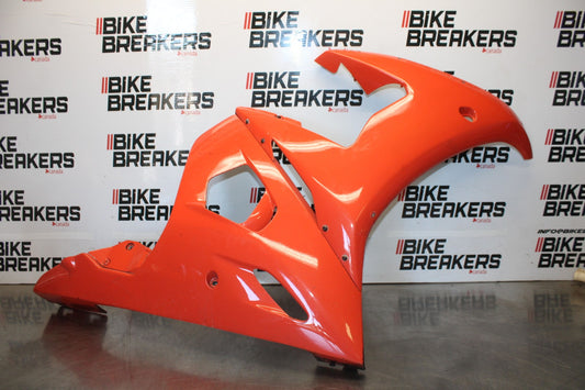 03-04 YAMAHA YZF R6 RIGHT LOWER MID UPPER SIDE FAIRING COWL  BB890
