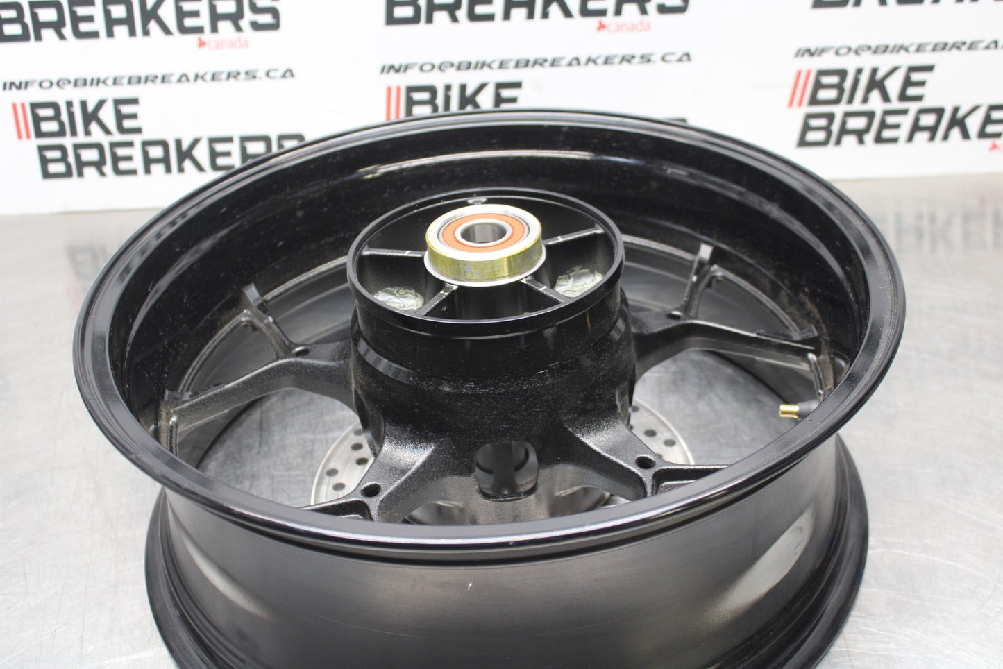 23-24 KAWASAKI NINJA ZX14R NEW TAKE OFF!! REAR WHEEL BACK RIM & ROTOR BB764