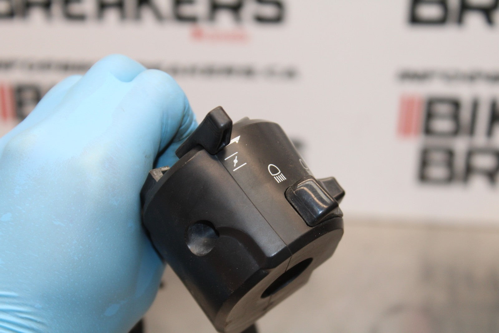 08-18 KAWASAKI KLR650 LEFT CLIP ON HANDLE HORN SIGNALS SWITCH SWITCHES BB183