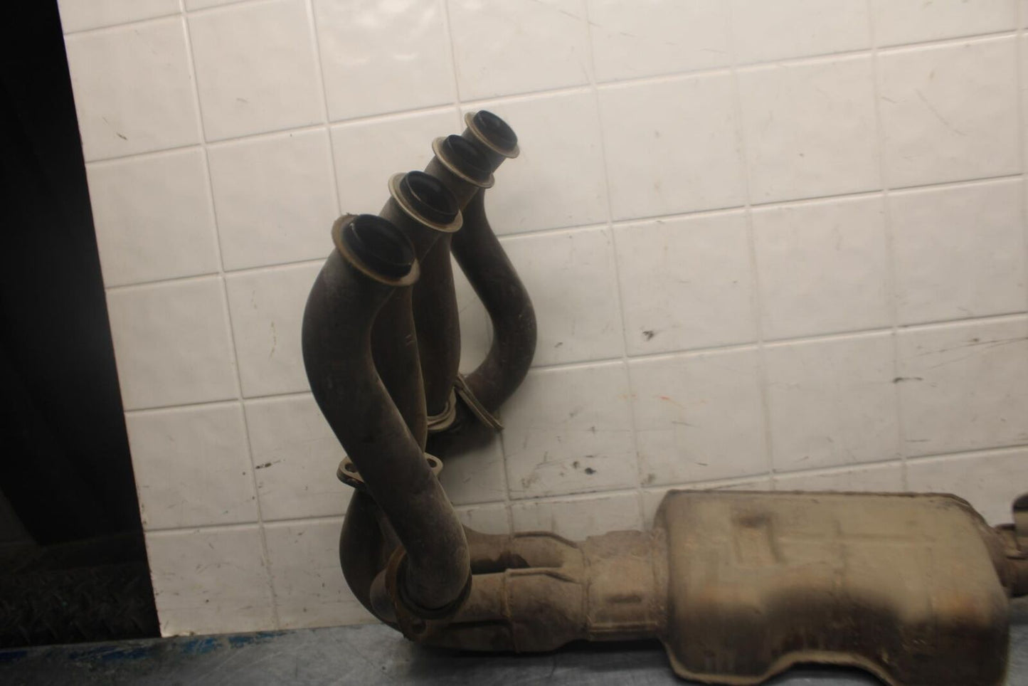 07-08 KAWASAKI NINJA ZX6R EXHAUST HEADER PIPES MANIFOLD 39178-0070 BB456