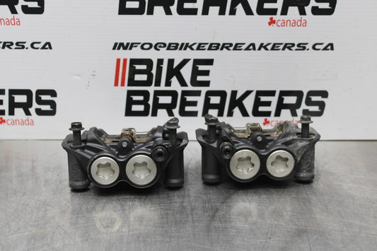 22-25 YAMAHA YZF R7 RIGHT LEFT FRONT BRAKE CALIPER SET PAIR CALIPERS BB176