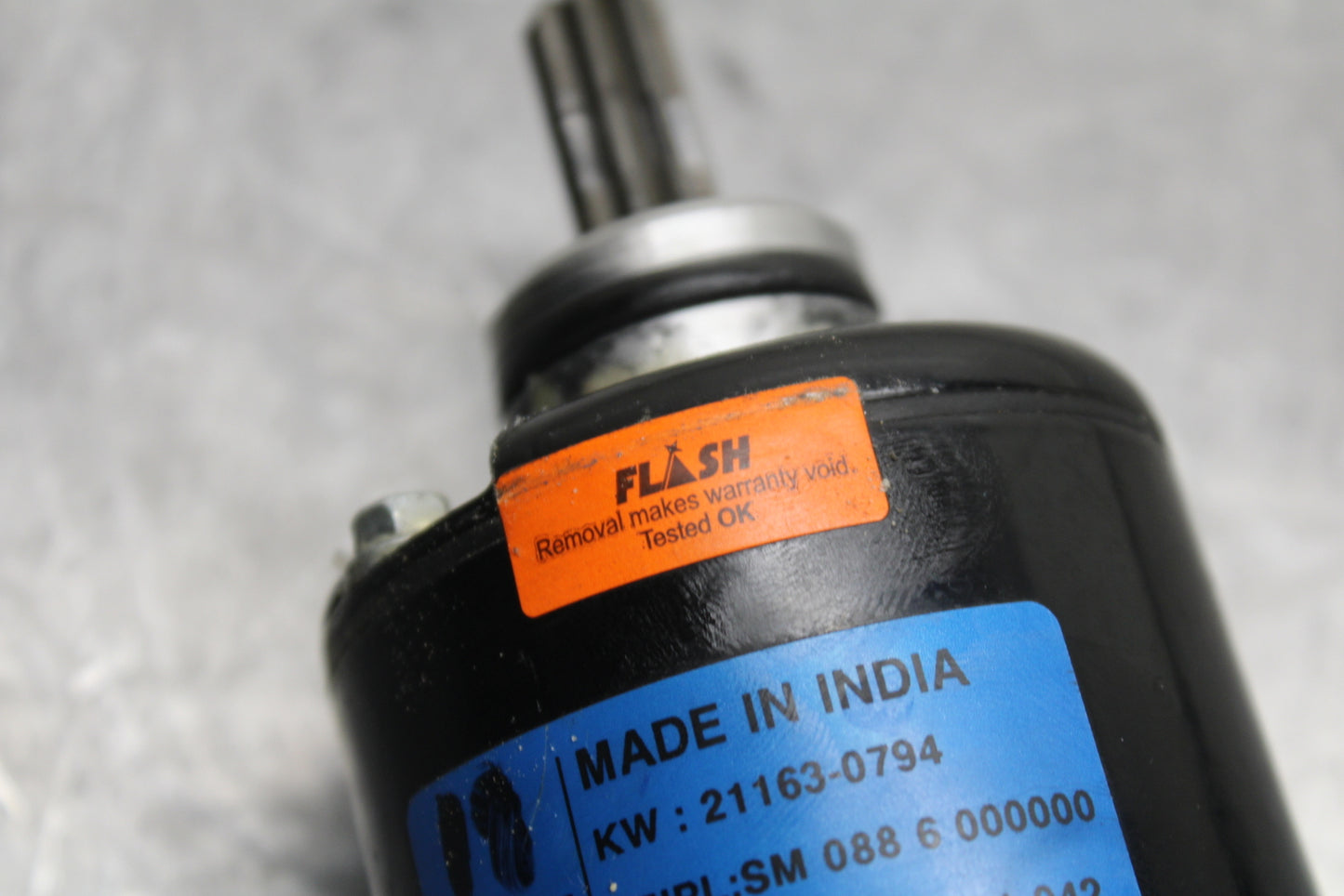 24 KAWASAKI NINJA 500 ABS ENGINE STARTING STARTER MOTOR -DC 12V BB730