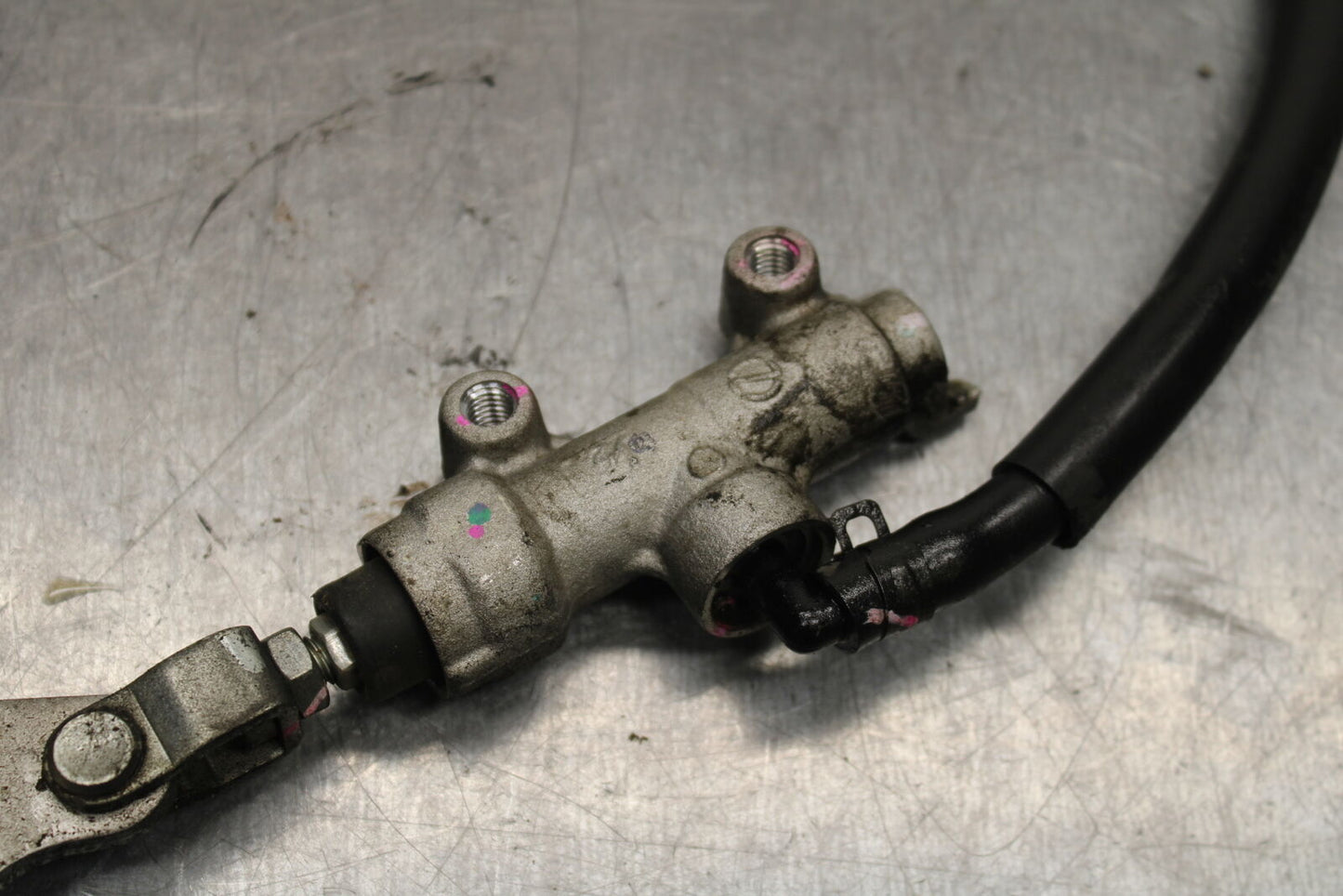 14-15 KAWASAKI NINJA 650 EX650F ABS REAR BRAKE MASTER CYLINDER W RESERVOIR BB741