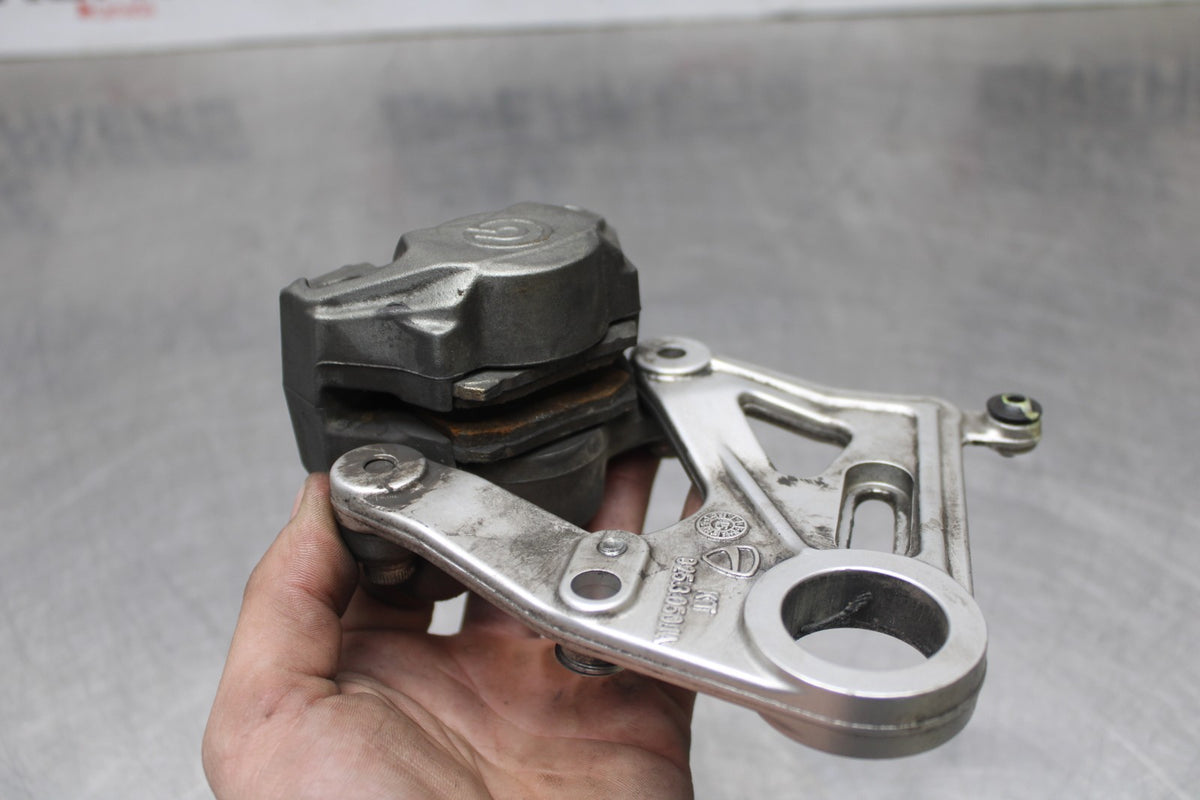 16 DUCATI 959 PANIGALE REAR BACK BRAKE CALIPER W MOUNT BRACKET BB912