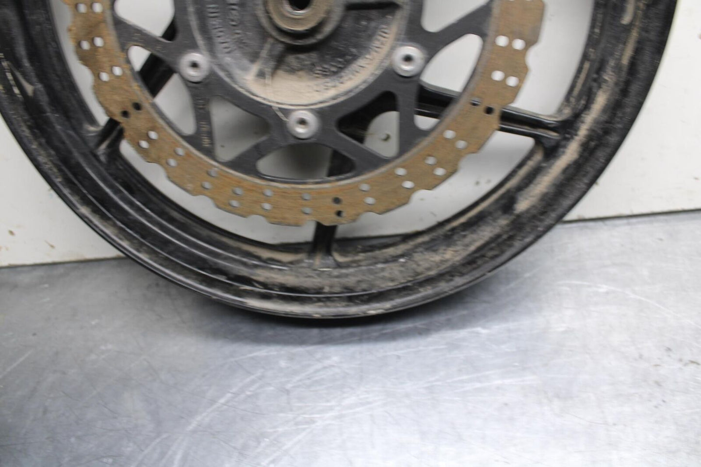 08-12 KAWASAKI NINJA 250R EX250J FRONT WHEEL RIM DISC ROTOR BB612