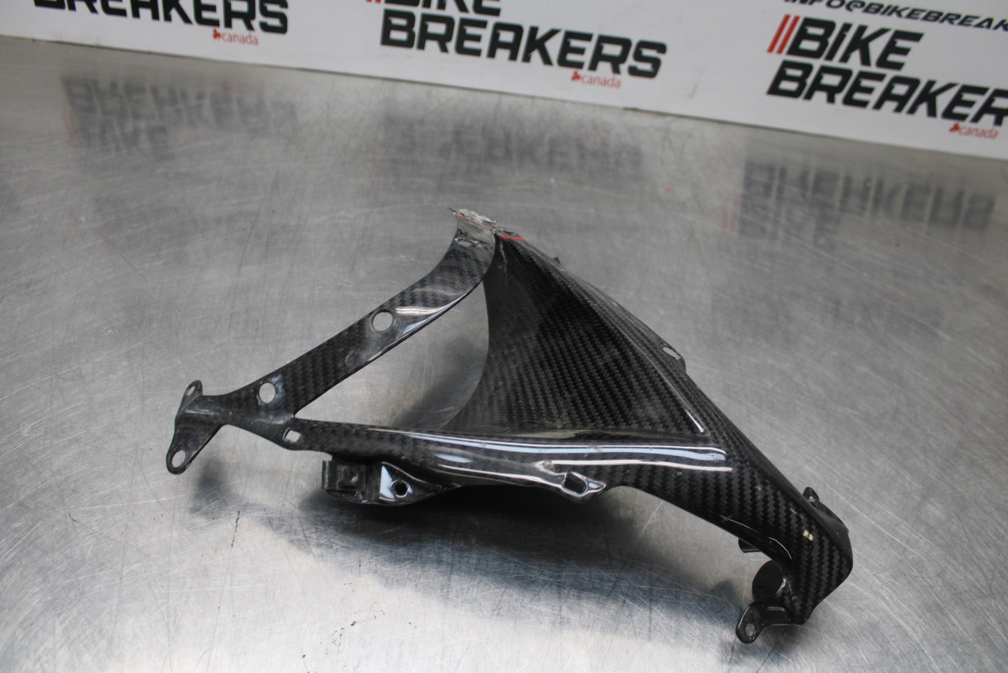 08 KAWASAKI NINJA ZX10R CB - CARBON FIBER FRONT CENTER COWL FAIRING BB201