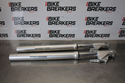 07 SUZUKI BOULEVARD M50 FRONT FORKS SHOCK SUSPENSION SET PAIR BB897