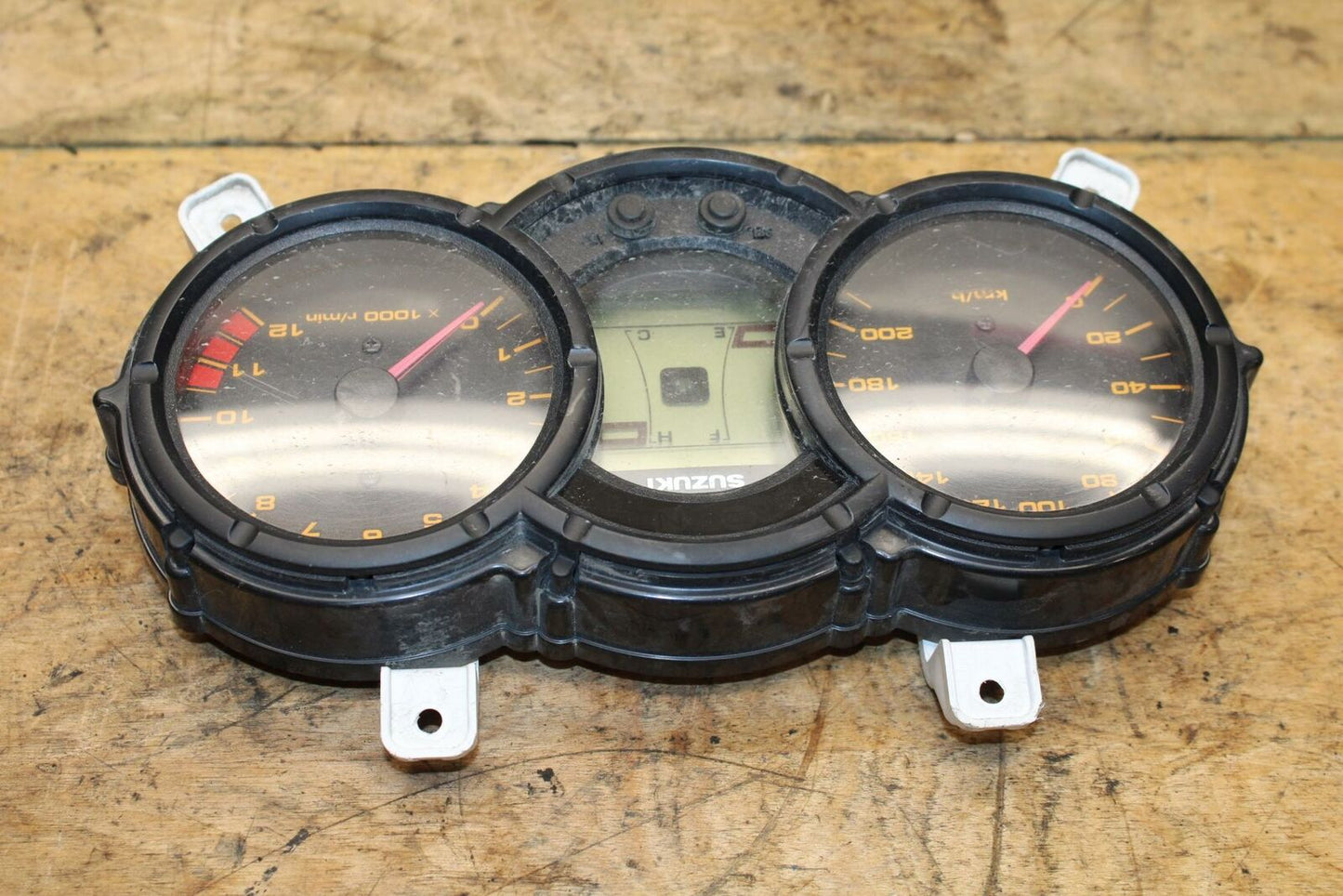 07-11 SUZUKI VSTROM 650 SPEEDO TACH GAUGES DISPLAY CLUSTER SPEEDOMETER BB340