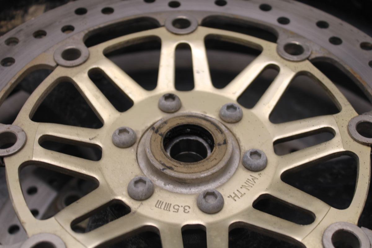 98-05 HONDA SUPER HAWK 1000 VTR1000F FRONT WHEEK FRONT RIM & ROTORS BB821