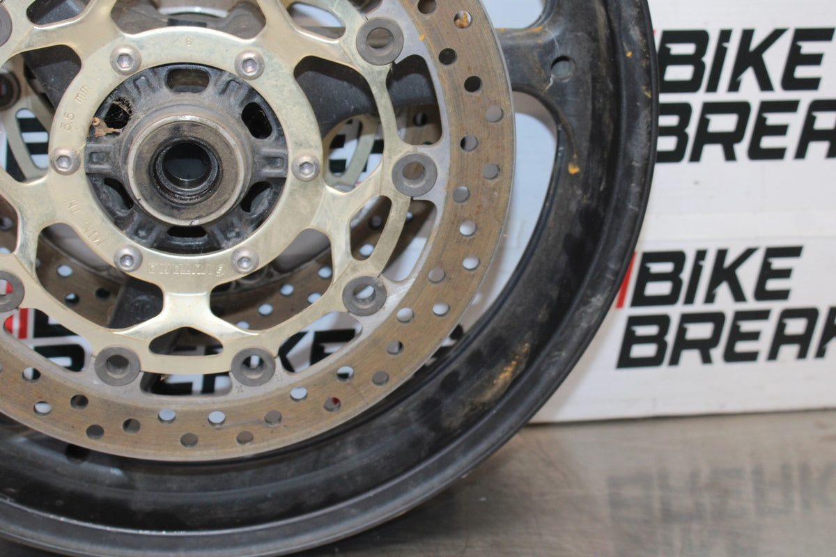 05-06 HONDA CBR600RR FRONT WHEEL FRONT RIM & ROTORS BB893