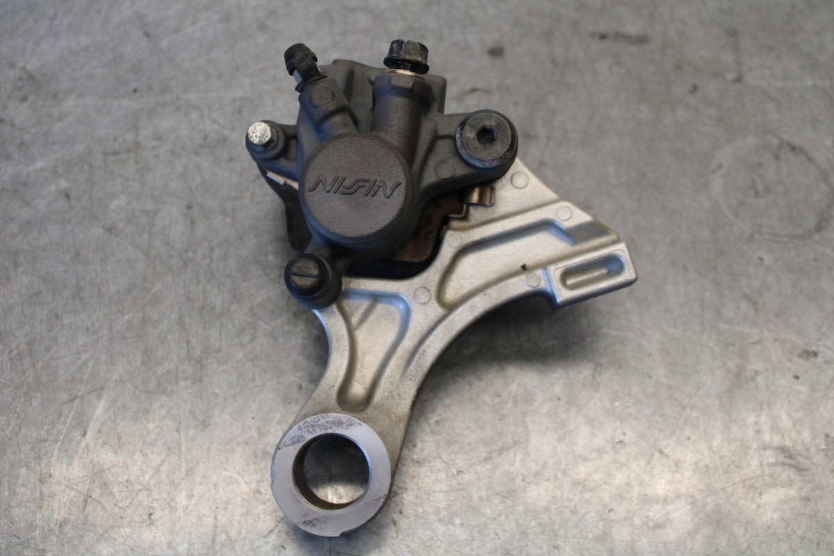 07-12 HONDA CBR600RR REAR BACK BRAKE CALIPER W MOUNT BRACKET