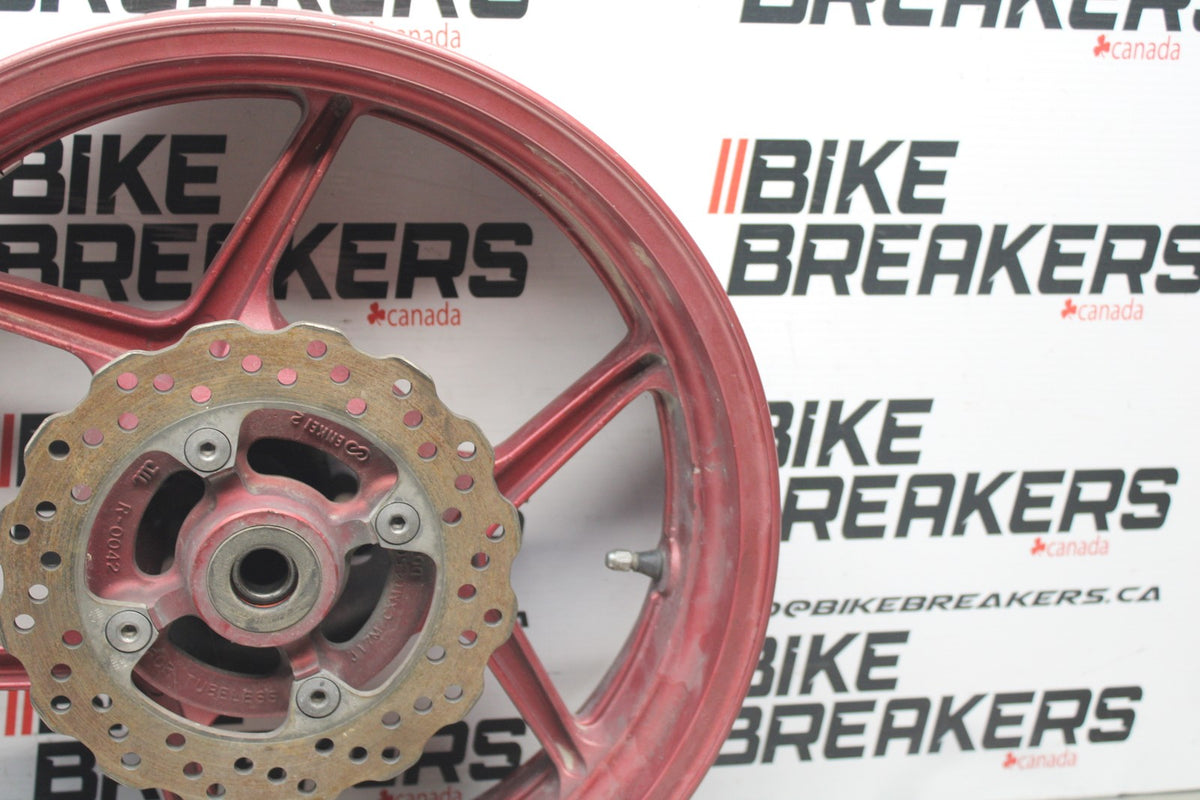 08 KAWASAKI NINJA 650 EX650 REAR WHEEL BACK RIM & ROTOR BB797