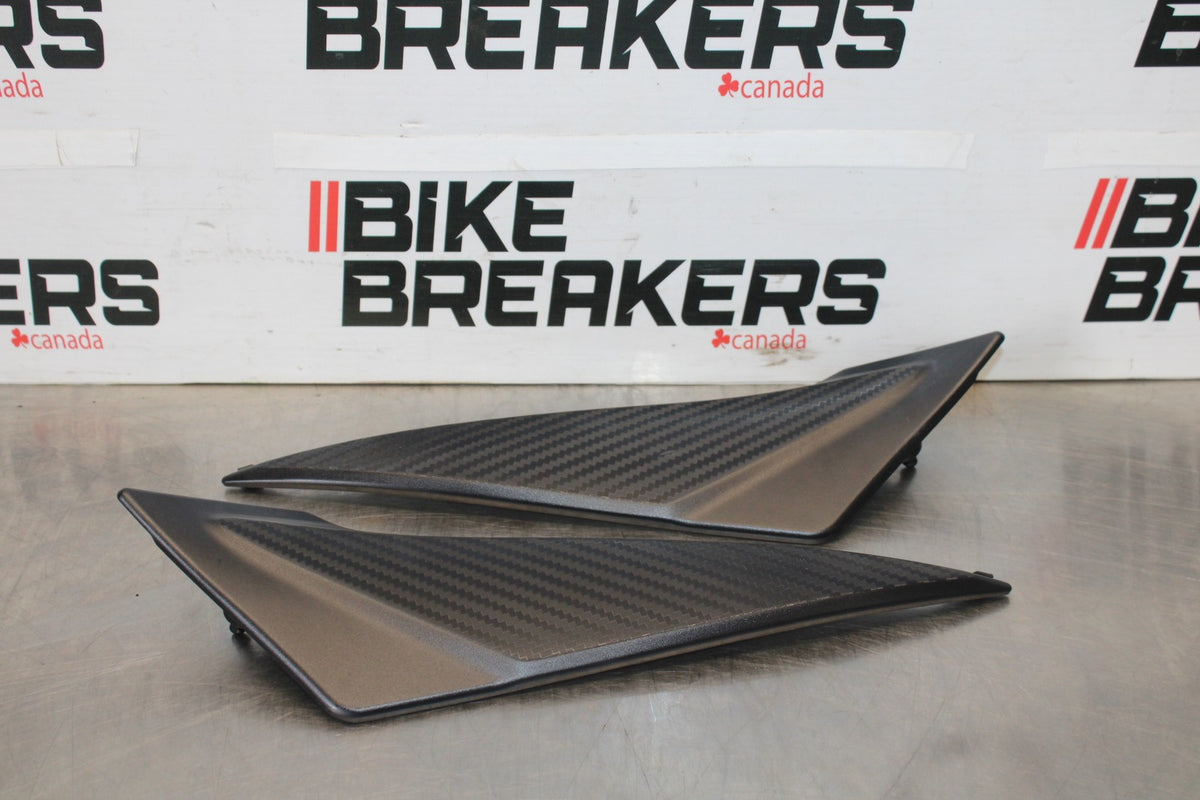 11-26 SUZUKI GSXR750 RIGHT LEFT GAS FUEL TANK PANELS COVERS TRIM SET COWLS BB882